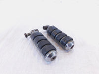 Harley Touring FXR Dyna Sportster Softail ISO Chrome & Rubber Footpegs Footrests - C3 Cycle