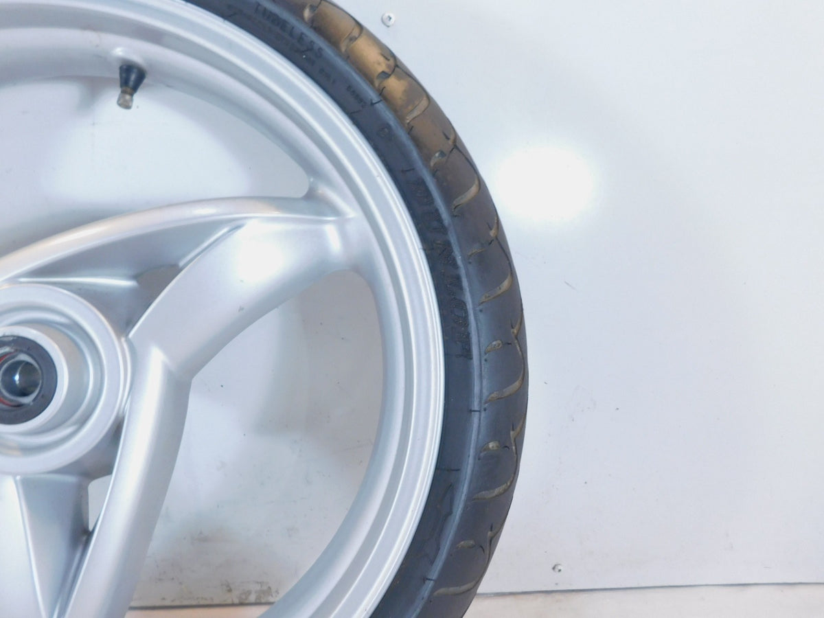 2001 2002 2003 2004 2005 BMW F650CS F650 CS Silver Front Wheel Rim & Tire - C3 Cycle