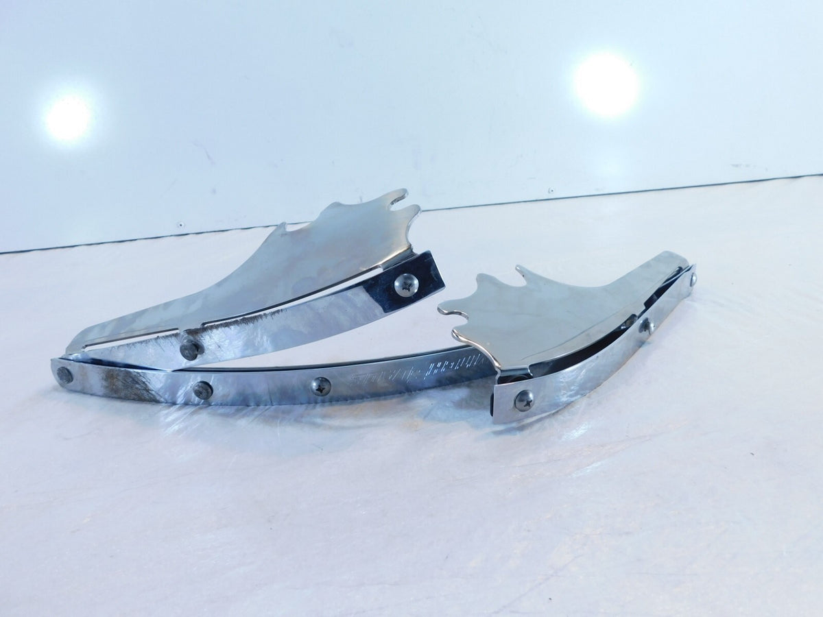 2008 Yamaha VStar 650 XVS650 Custom Switchblade Windshield Windscreen Mount Trim - C3 Cycle