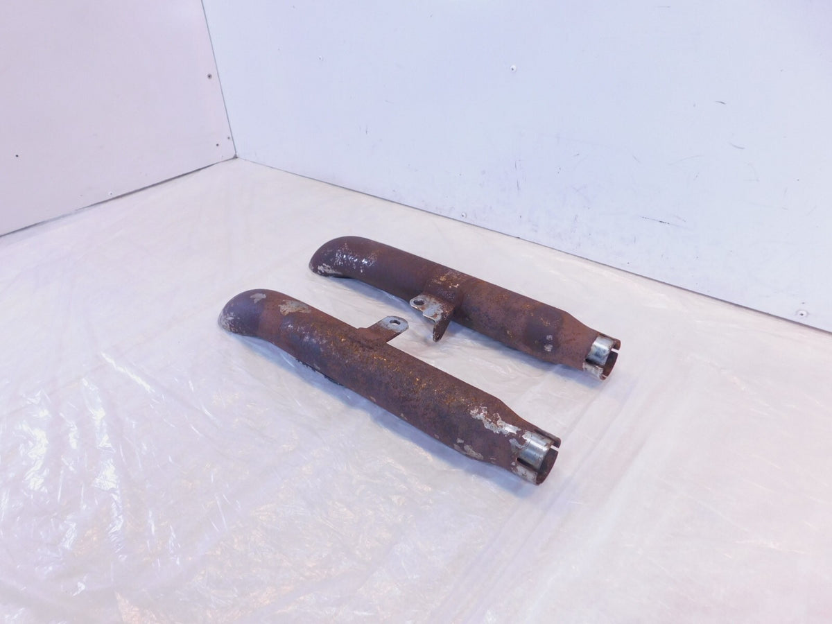 Harley Davidson Sportster 883 & 1200 Chrome Slash Out Cut Exhaust Pipe Mufflers - C3 Cycle