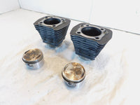 Pair Harley Davidson Sportster 1200 Black Engine Cylinder Barrel Jugs & Pistons - C3 Cycle