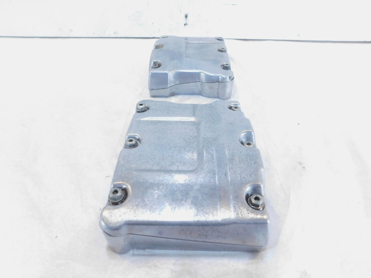 Harley Polished Twin Cam Touring Dyna Softail Cylinder Head Rocker Boxes & Arms - C3 Cycle