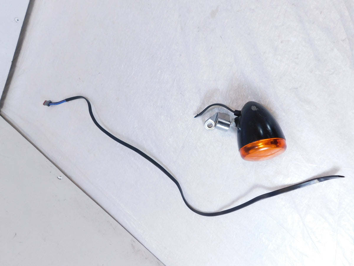 Harley Davidson Softail Low Rider & Street Bob Black Front Turn Signal Indicator - C3 Cycle