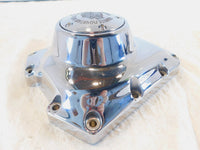 Harley Twin Cam Touring Softail Dyna Chrome Logo Right Engine Cam Gear Cover - C3 Cycle