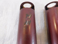 1972 72 Honda CB350K CB350K4 350 Maroon Front Lower Left/Right Fork Leg Covers - C3 Cycle