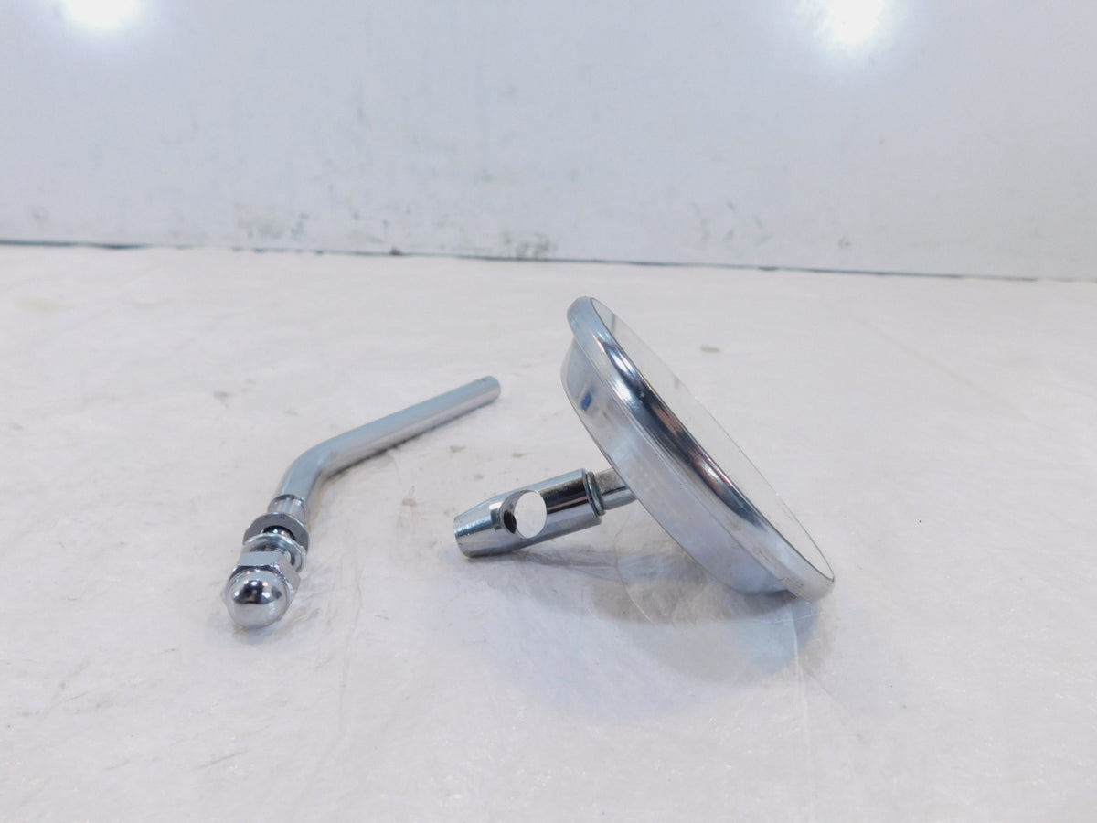Harley Davidson FXR & Softail & Dyna & Sportster Left Chrome Rear View Mirror - C3 Cycle