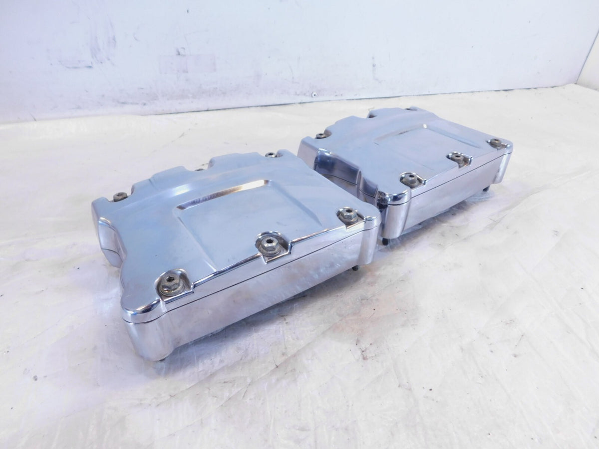 Harley Davidson Street Glide Dyna Softail Chrome Cylinder Head Top Rocker Boxes - C3 Cycle
