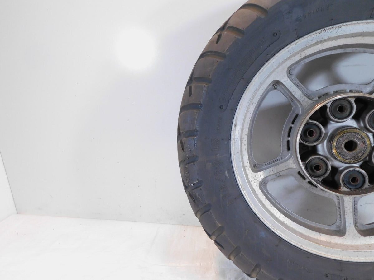 Honda VT1100 VT1100C Spirit Shadow 1100 Silver Cast Rear Spoked Wheel Rim & Tire - C3 Cycle