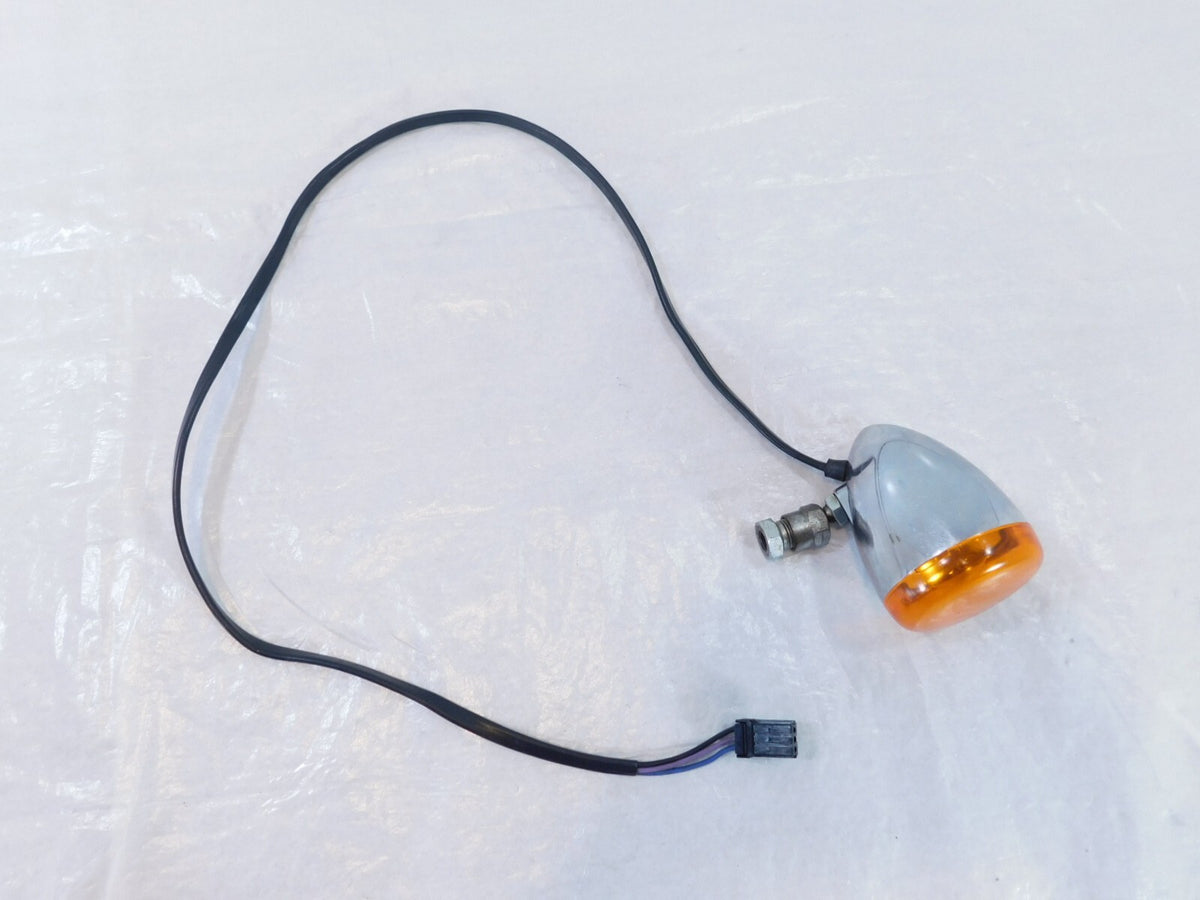 Harley Davidson Sportster Softail Dyna V-Rod Chrome Front Turn Signal Indicator - C3 Cycle