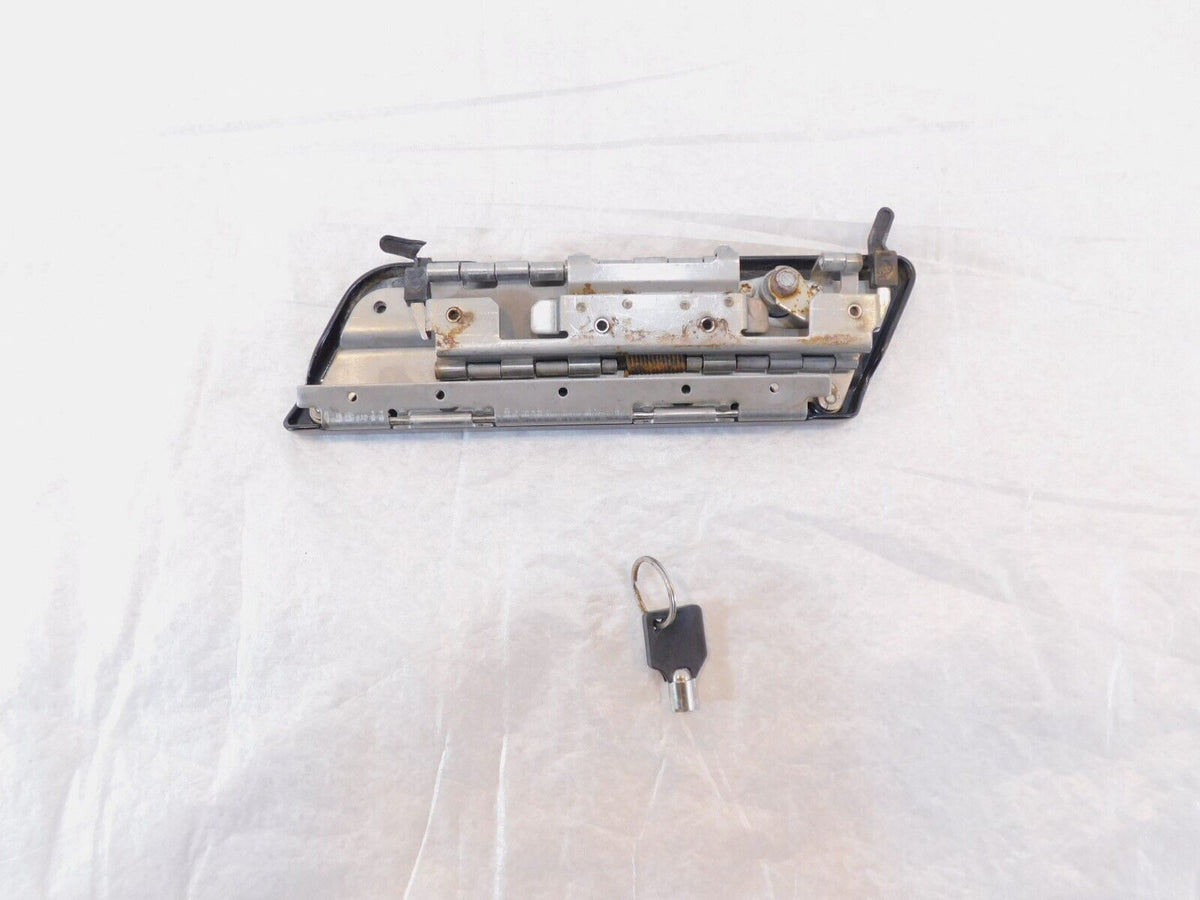 Kawasaki Vulcan 1500 VN1500 Classic Black Left Saddlebag Latch Cover & Key - C3 Cycle