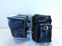 2003 Kawasaki Vulcan 1500 Aftermarket Black Left/Right Rear Storage Saddle Bags - C3 Cycle
