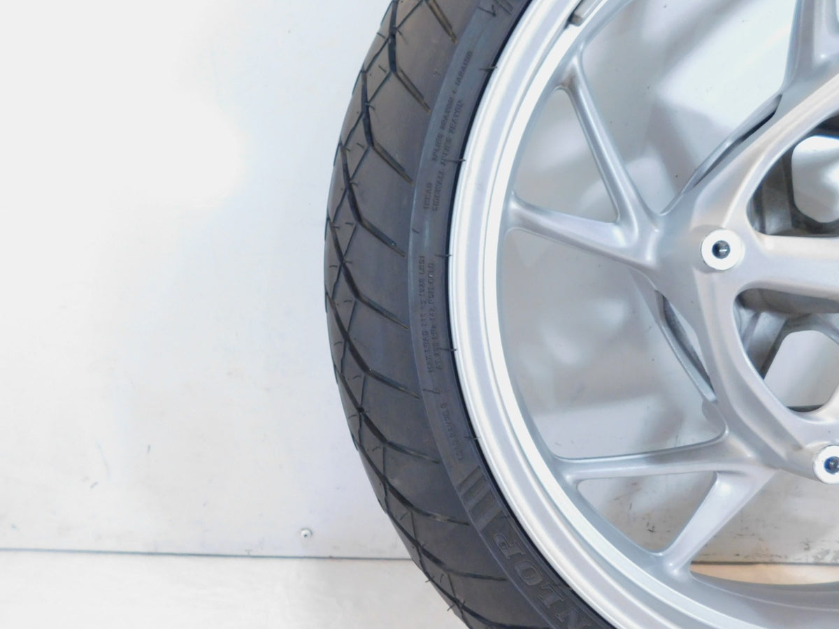 2012-2018 BMW F800 F800GT Cast Silver Front Wheel Rim & Tire 5.5 X 17 - Bent - C3 Cycle