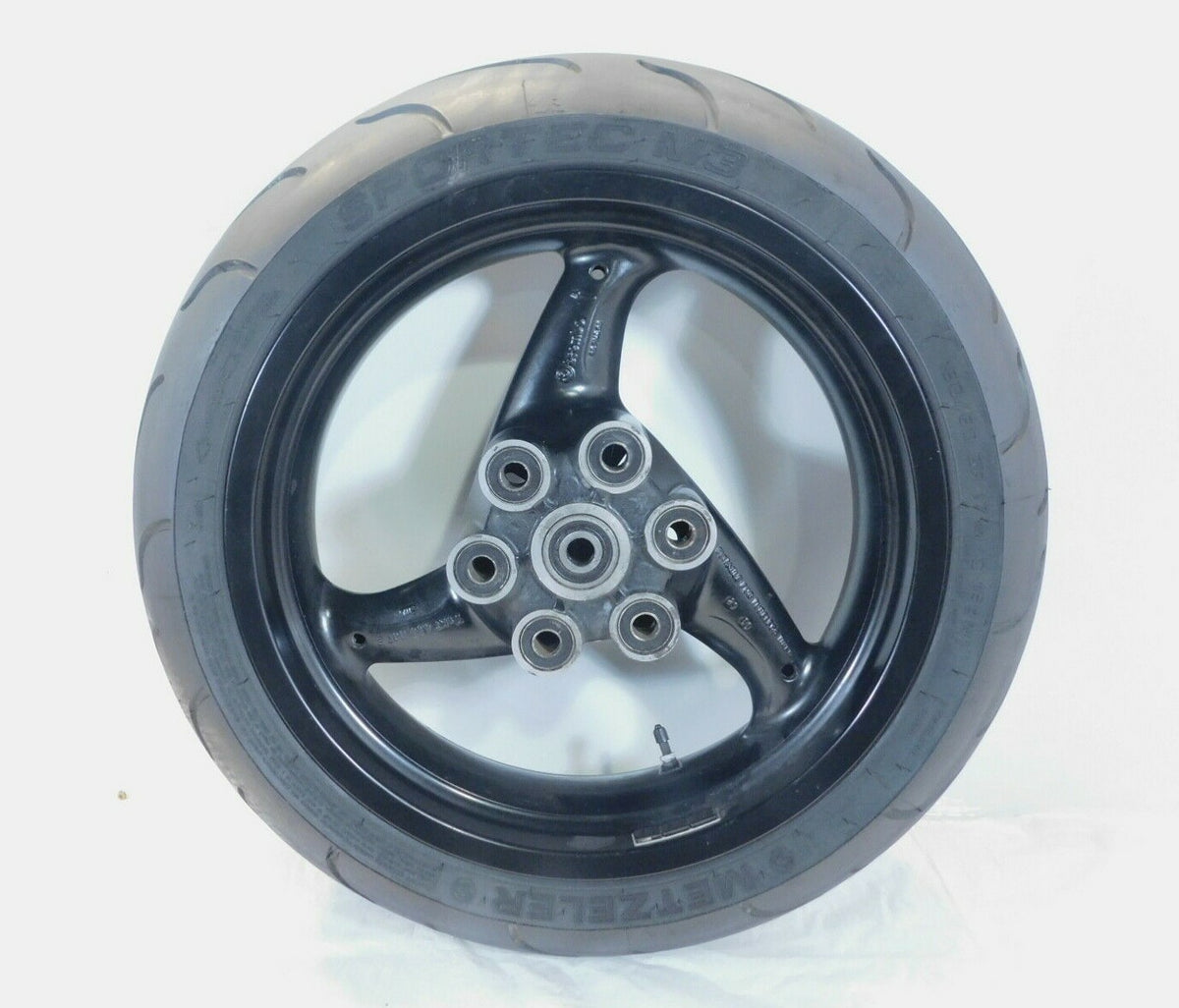 Ducati Monster 400 750 SuperSport 620 OEM Black Rear Wheel Rim & Tire - Straight - C3 Cycle
