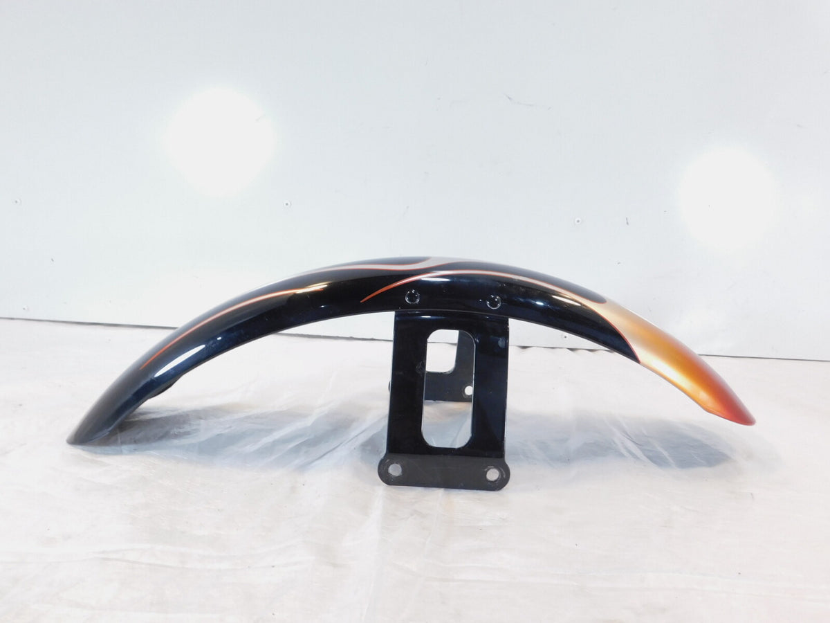 Harley Davidson Dyna Wide Glide Flames Custom Style Front Wheel Cover Fender - C3 Cycle