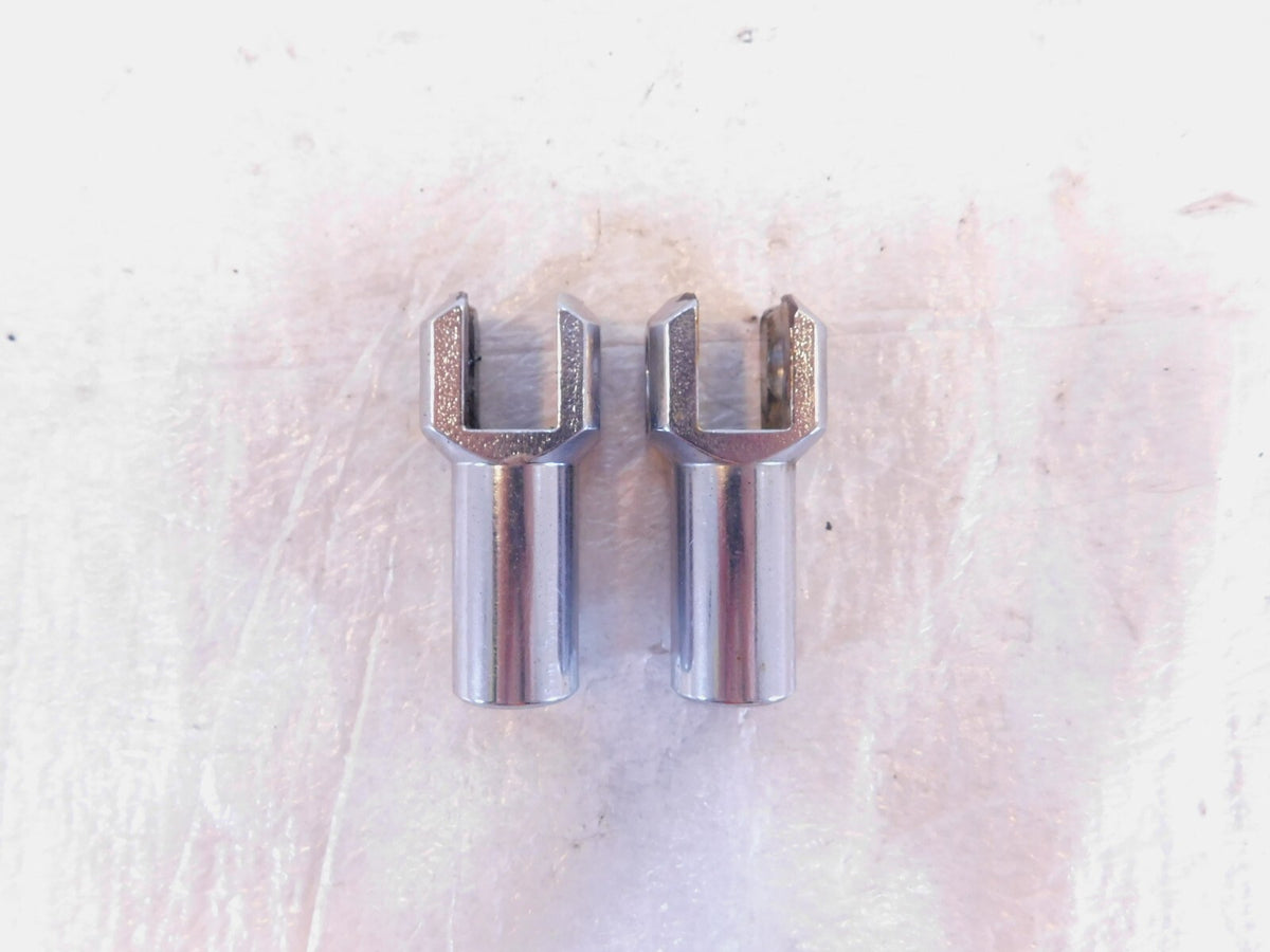 Harley Davidson Softail Chrome Passenger Footpeg Peg Bracket Mount Supports Pair - C3 Cycle