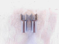 Harley Davidson Softail Chrome Passenger Footpeg Peg Bracket Mount Supports Pair - C3 Cycle
