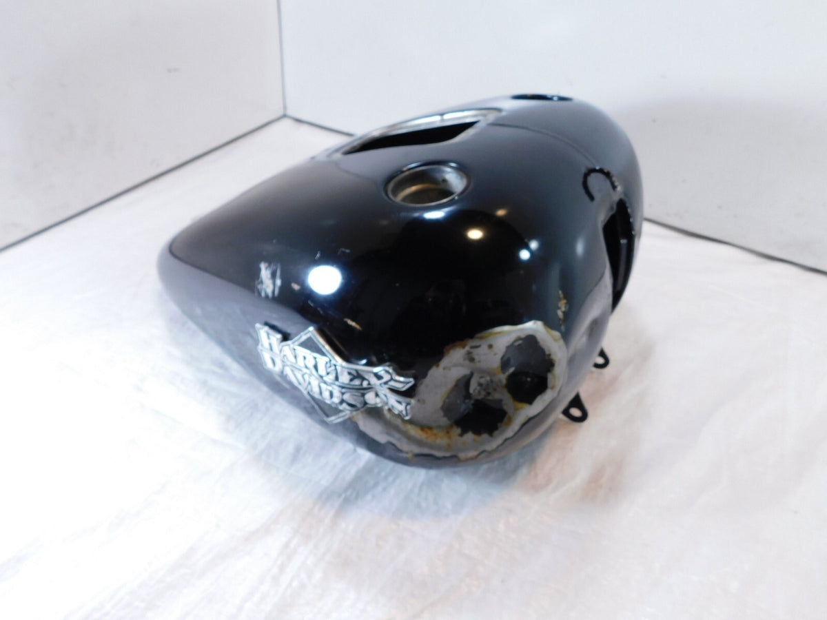 Harley Davidson Softail Heritage Classic & Fat Boy Black Fuel Gas Tank - Dented - C3 Cycle