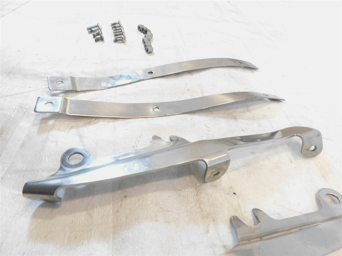 Bent Harley Davidson Sportster 883 1200 Custom Hugger Front Windshield Brackets - C3 Cycle