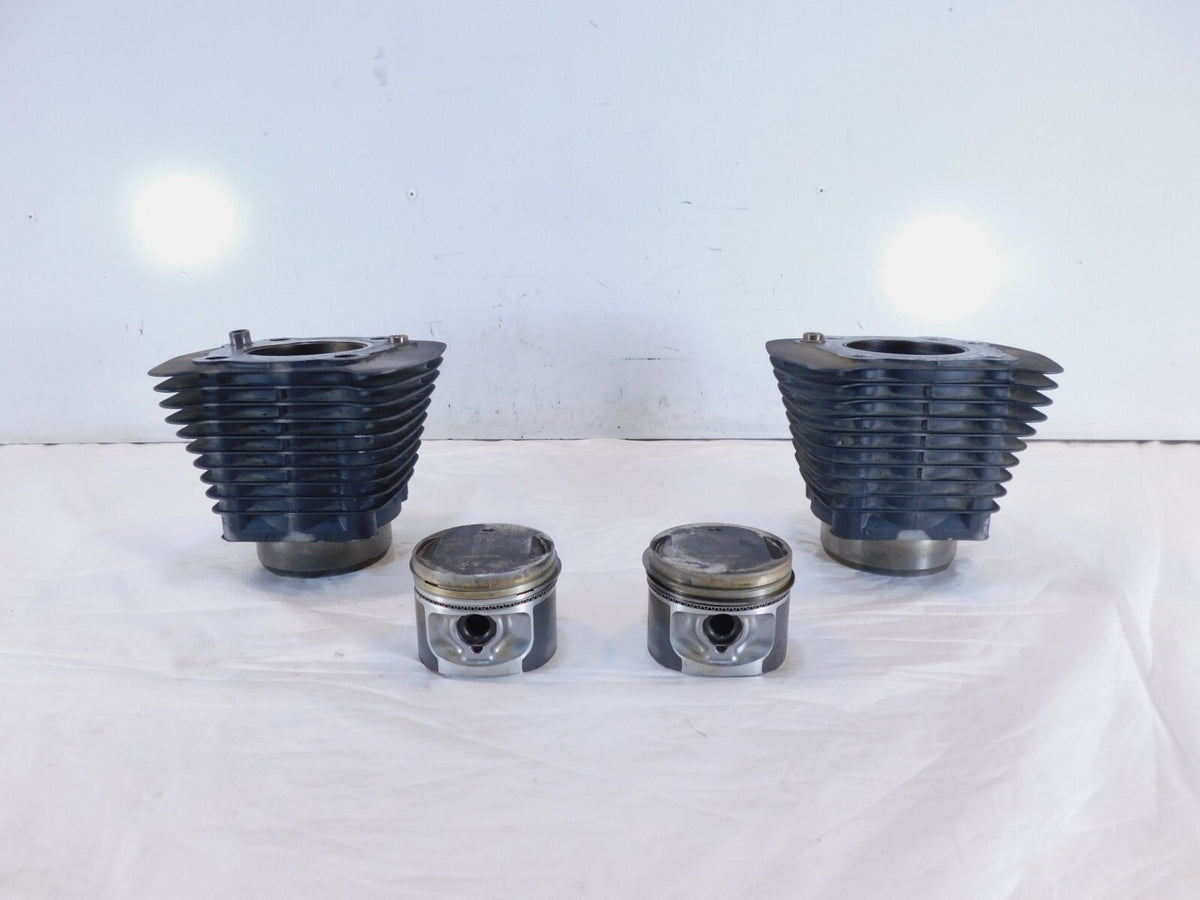 Pair Harley Davidson Sportster 883 Black Engine Cylinder Barrel Jugs w/ Pistons - C3 Cycle