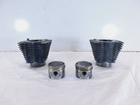 Pair Harley Davidson Sportster 883 Black Engine Cylinder Barrel Jugs w/ Pistons - C3 Cycle