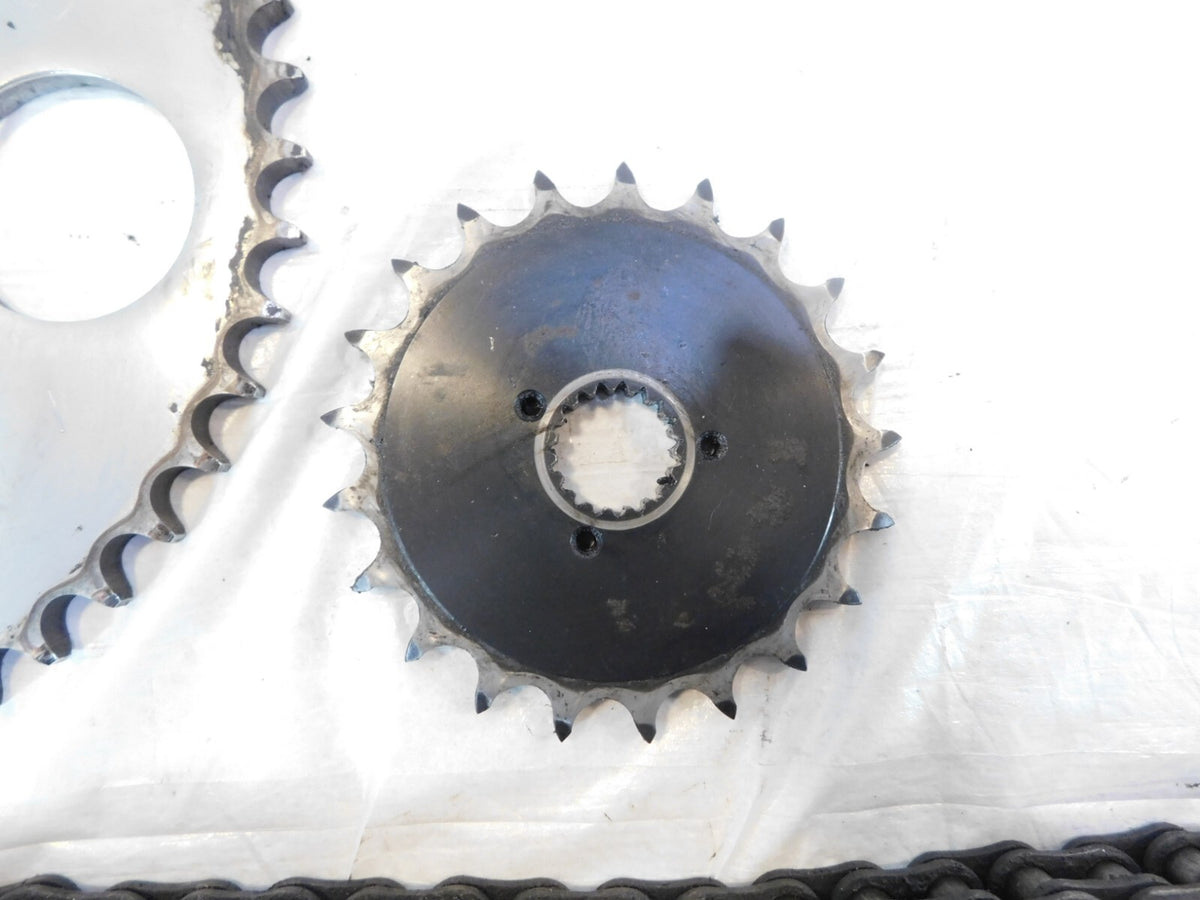 Set Harley Davidson Sportster 883 1000 1100 & 1200 Chain Drive Gear Sprockets - C3 Cycle
