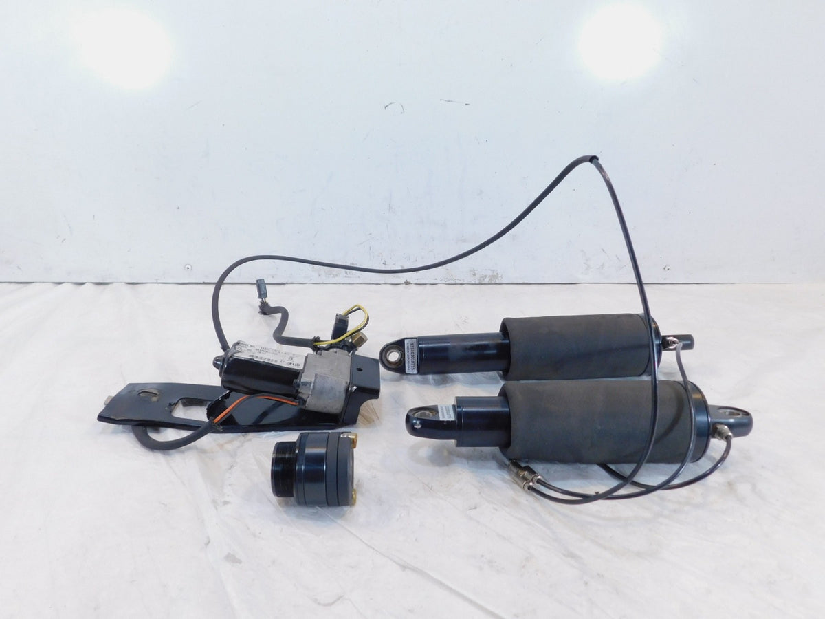 Harley Road Street Electra Glide Legend Suspension Rear Air Shocks & Pump - C3 Cycle