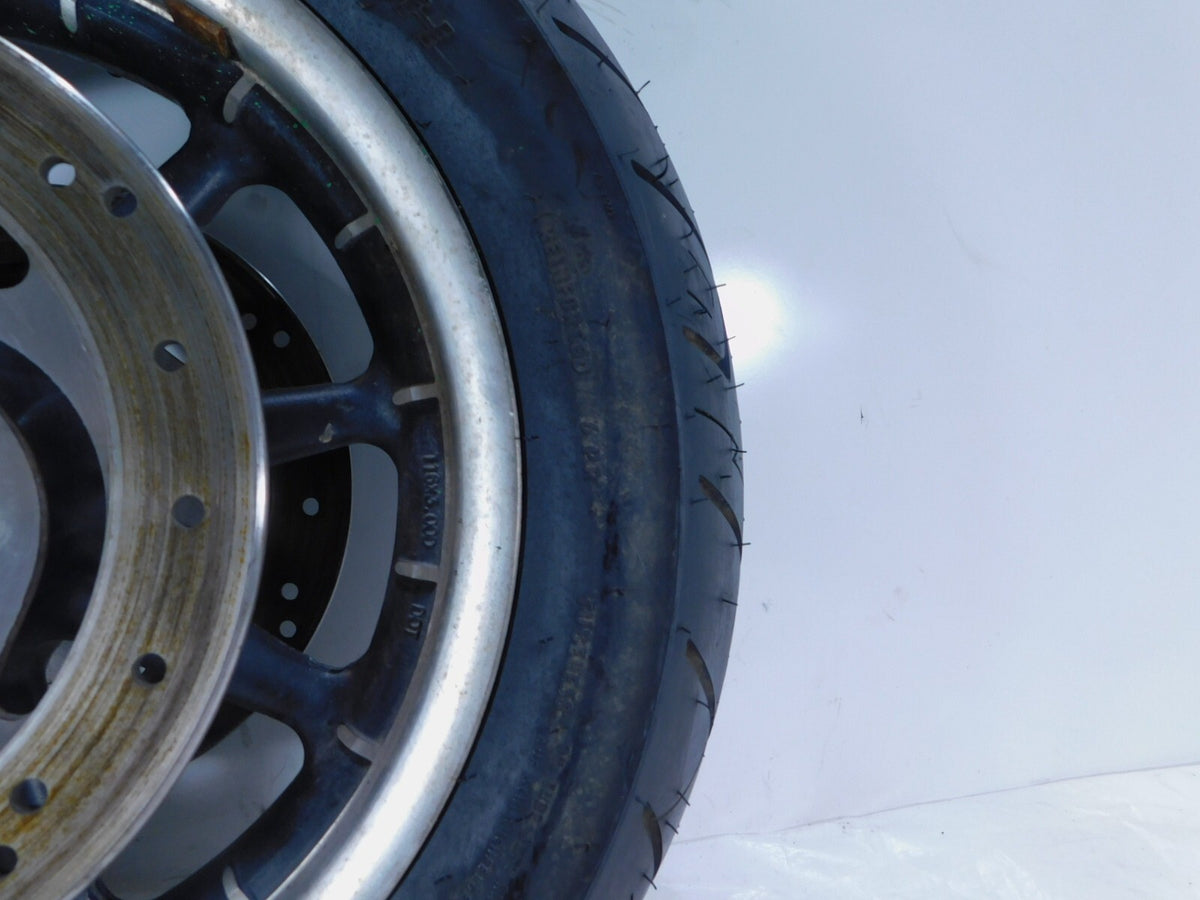 Harley Davidson Road King & Electra Glide Black Front Wheel Rim Tire & Rotors - C3 Cycle