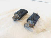 Harley Davidson FXR Dyna Sportster & Softail Black Rubber Footpegs Footrests - C3 Cycle