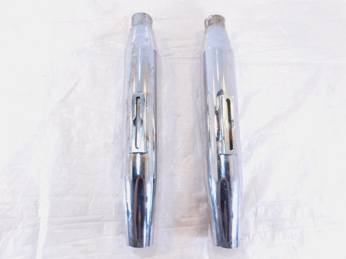 Harley Davidson Dyna Super Glide Low Rider Chrome Exhaust Header Pipe Mufflers - C3 Cycle