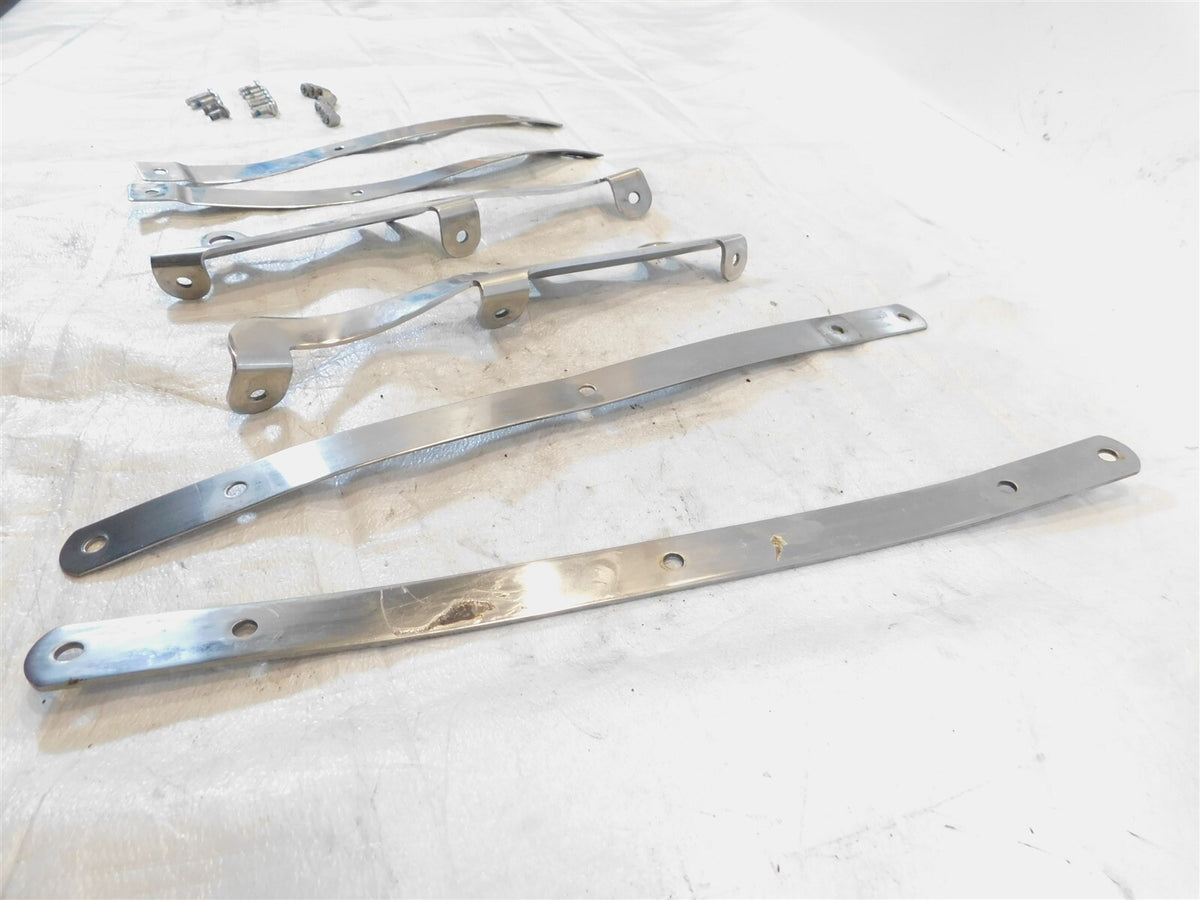 Bent Harley Davidson Sportster 883 1200 Custom Hugger Front Windshield Brackets - C3 Cycle