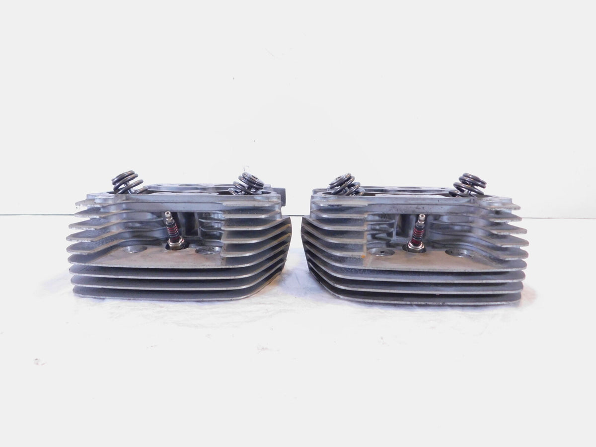 2005 05 Harley Davidson Softail Silver Motor Engine Cylinder Heads w/ Valves - C3 Cycle