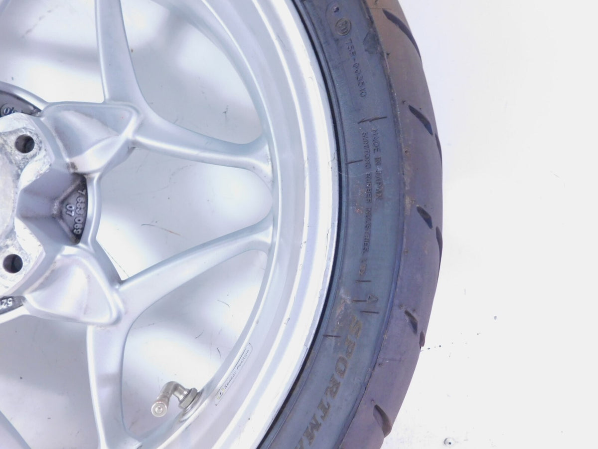 2005-2013 BMW R1200RT R1200ST R1200 RT ST R900RT Silver Back Rear Wheel & Tire - C3 Cycle