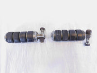 Harley Touring FXR Dyna Sportster Softail ISO Chrome & Rubber Footpegs Footrests - C3 Cycle