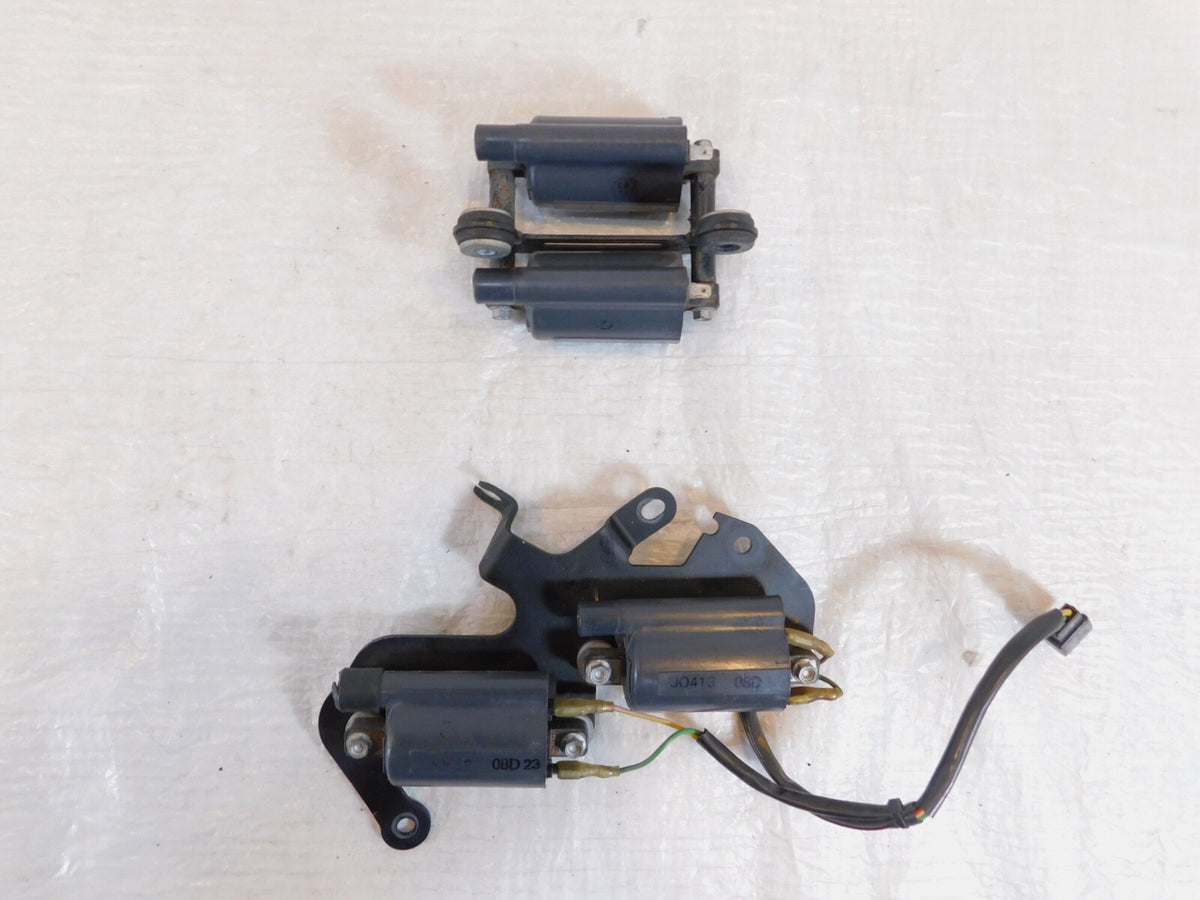 2000-2003 Aprilia SL1000 Falco Front/Rear HT Ignition Coil Spark Plugs - C3 Cycle