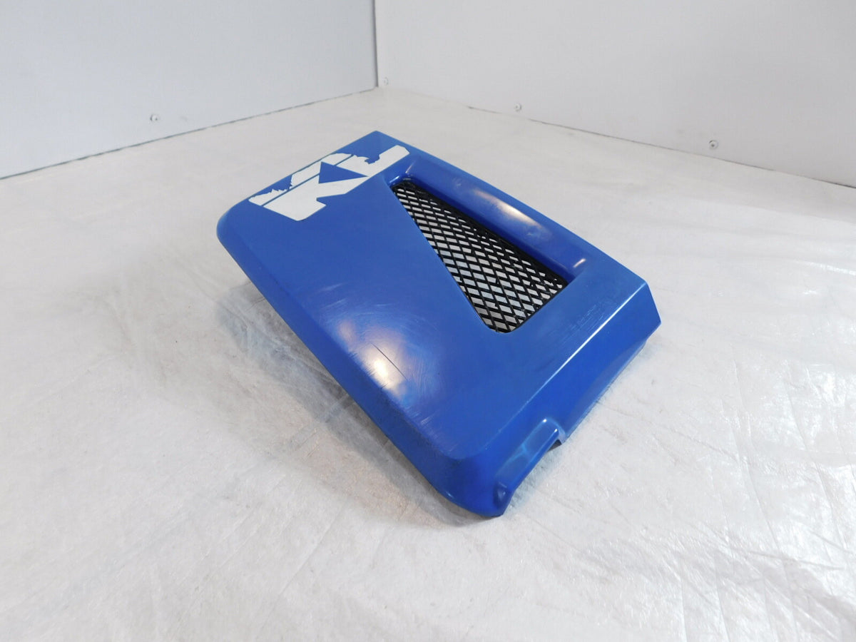 1987 87 Kawasaki KLR650 KLR 650 Blue Left Engine Coolant Radiator Cover Fairing - C3 Cycle