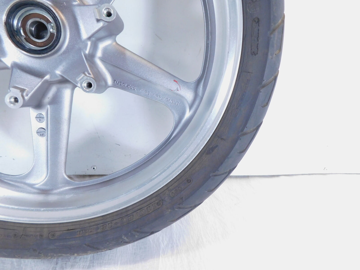91-03 Honda Nighthawk CB750 Silver Front Wheel Rim & Tire (18"x2.75") -Bent - C3 Cycle