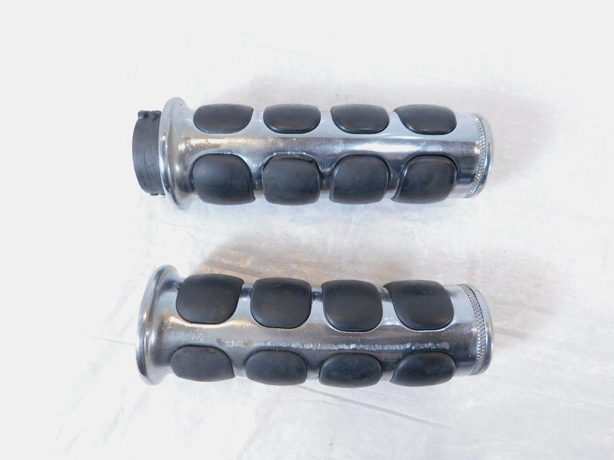 Harley Davidson Dyna Sportster Softail Black Left & Right Handlebar Hand Grips - C3 Cycle