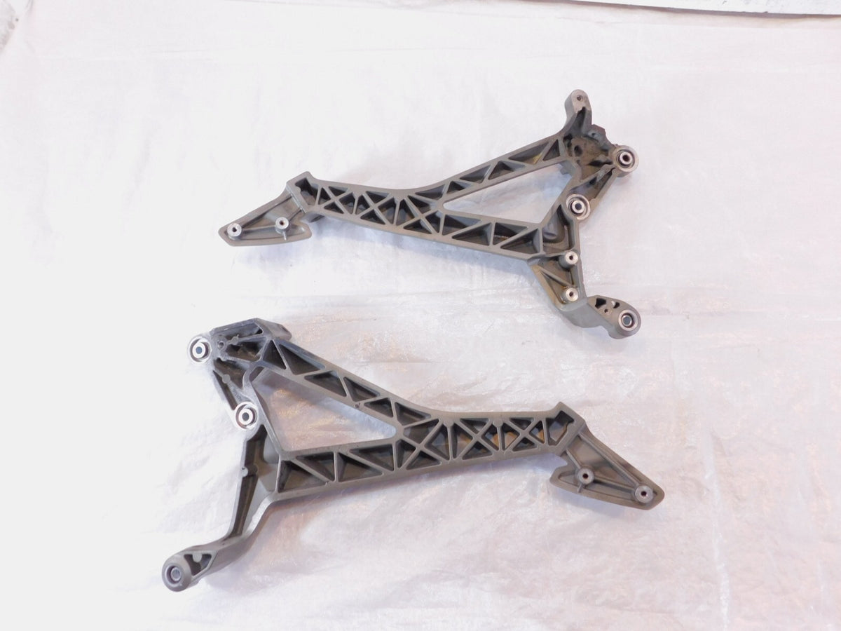 2007-2009 Aprilia Shiver 750 SL750 Gray Right/Left Side Footrest Foot Peg Mounts - C3 Cycle