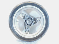 2001 2002 2003 2004 2005 BMW F650CS Silver Rear Wheel Rim & Tire - 36317681009 - C3 Cycle
