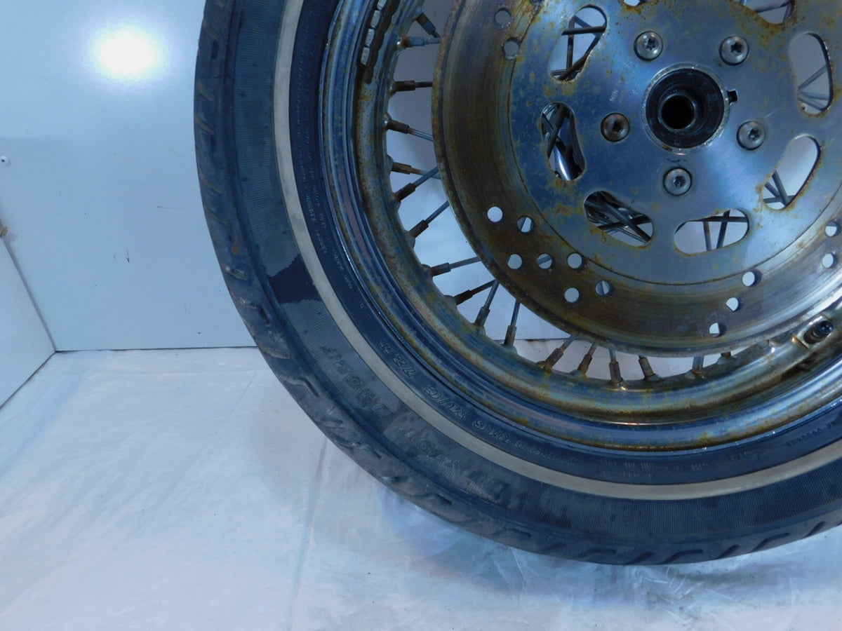 Harley Davidson EVO Touring Electra Glide Chrome Laced Front Wheel Rim & Tire - C3 Cycle