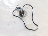 Harley Davidson Chrome Softail Dyna VRod Front Turn Signal Indicator w/ Bracket - C3 Cycle
