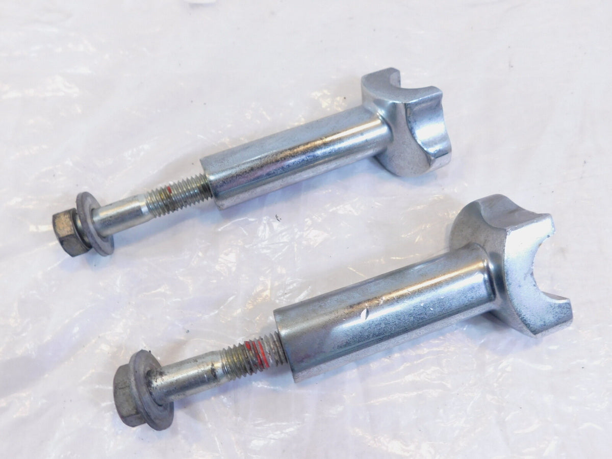 Harley Davidson Sportster 883 & 1200 & Dyna 4" Chrome Handlebar Bar Riser Clamps - C3 Cycle