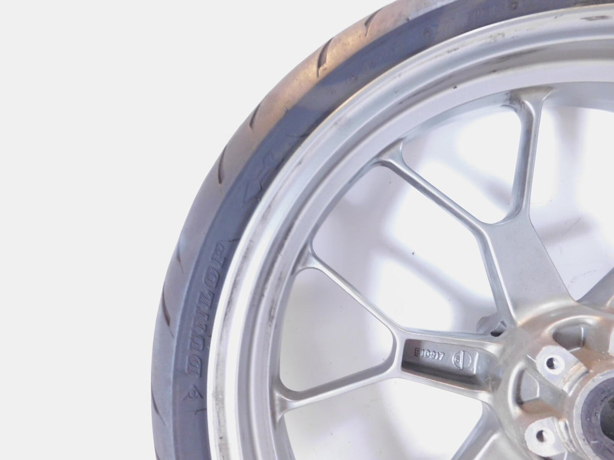 Aprilia Mana 850 GT & Shiver 750 SL750 Silver Front Wheel Rim Tire 854791 - Bent - C3 Cycle