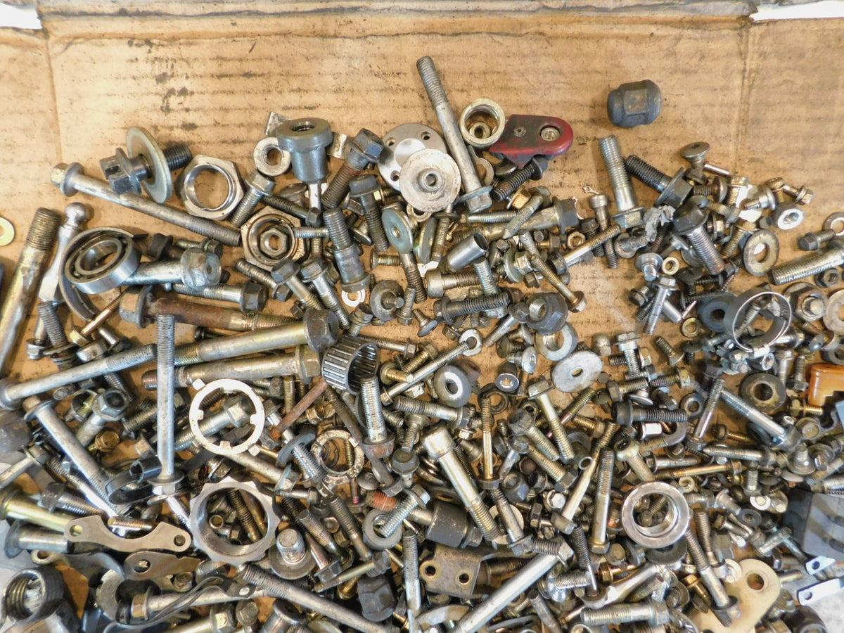 2001 01 Honda GL1800 Goldwing 1800 Nuts Bolts & Brackets Hardware Parts Box Lot - C3 Cycle