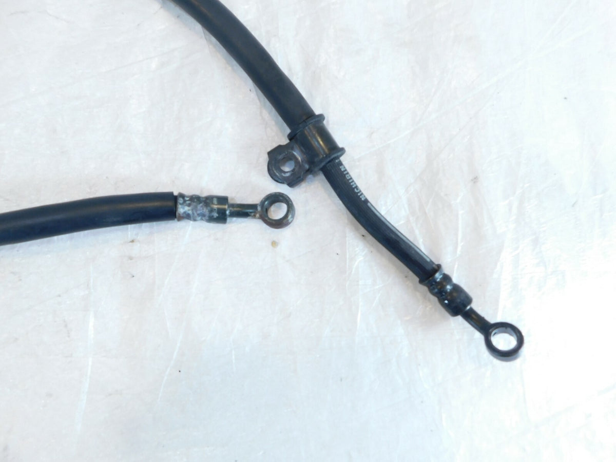 05-10 Yamaha Royal Star Tour Deluxe S XVZ13 Front Wheel Brake Hose Pipe Lines - C3 Cycle