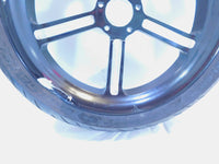 2001 Titan Phoenix ZRM ZSX Softail EVO Black Cast Front Wheel Rim & Tire Damaged - C3 Cycle