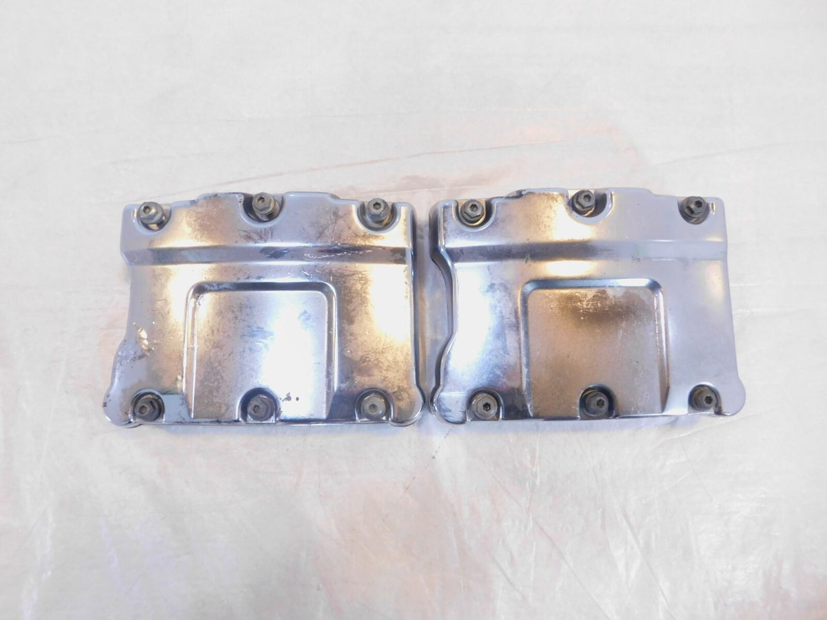 Harley Davidson Electra Glide Dyna Softail Chrome Cylinder Head Top Rocker Boxes - C3 Cycle