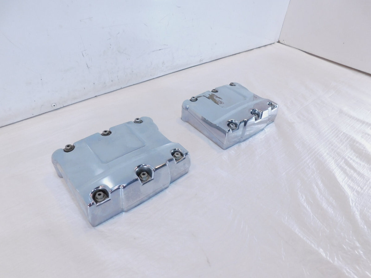 Harley Davidson Touring Dyna & Softail Chrome Cylinder Head Rocker Boxes