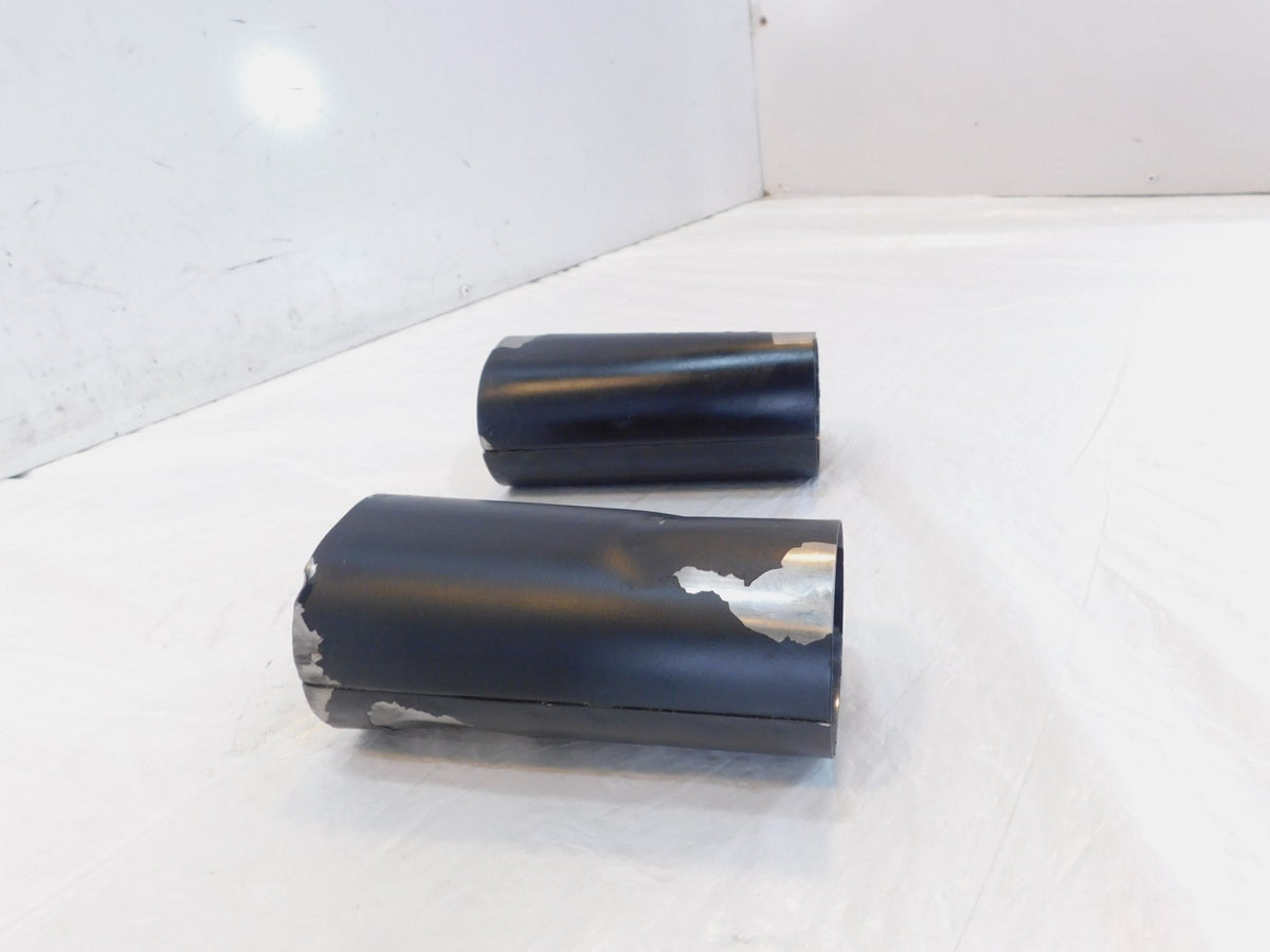 Harley Road King & Electra Glide & Softail Black Front Fork Slider Cover Tins - C3 Cycle