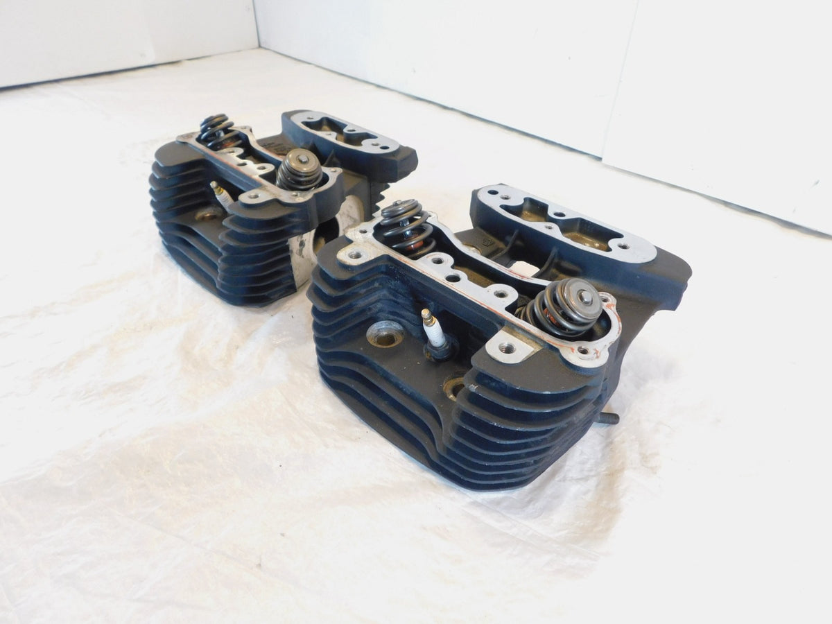 2009-2010 Buell XB XB12 Firebolt Lighting Ulysses Black Cylinder Heads w/ Valves - C3 Cycle